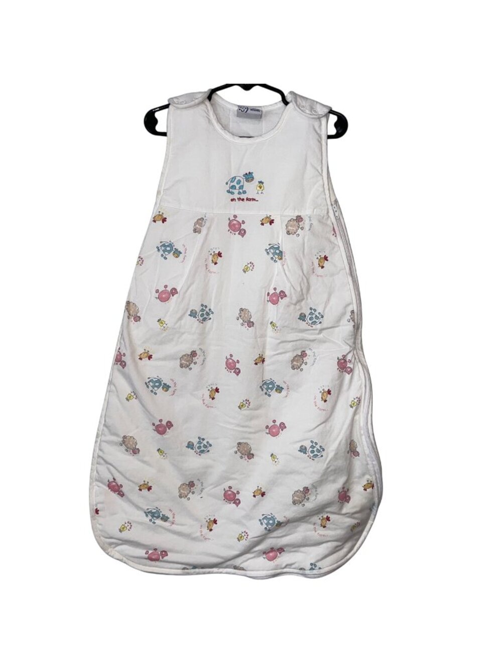 Grobag Baby Sleep Sack 2.5 Tog Farm Animal Print 0-6 Months Cotton Polyester